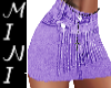 Purple Blue Jean Skirt