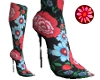 [szzs] Floral boots