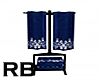 Blue Bow Towel Rack