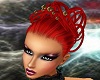 ST Red Updo Gold Gems