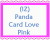 VDay Panda Card Love Pin