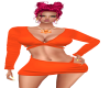Sexy Orange Dress RL
