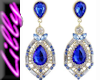 Sapphire gold earrings