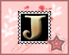 J Letter Stamp