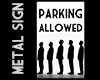 Parking Allowed Sign