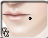 [YK Lip Piercing Black L
