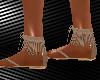CRF* Tan Frilly Sandals