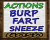 Burp,Fart,Sneeze Actions