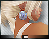 -G- Silver disc earrings