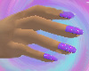 Nails in Purple glitter
