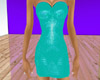 Minidress Sequin Teal