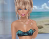 Teal Blue Bralette Small