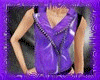 *Yo* Lth vest / purple