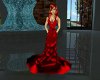 gothic red formal gown