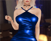 LM: Leather Blue Dress
