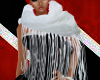 !T! Wht Faux Fur Scarve