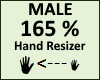 Hand Scaler 165% Male