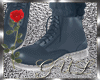 Bomber blue boots