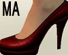 High-heeled shoes red