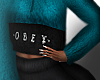F. Obey Teal Sweater