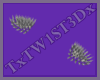 Grey Shoulder Spikes