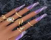 Lilac Nails + Rings