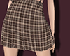 Brown plaid skirt