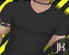 [JK] Shirt Black Vneck