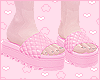 Platform Slippers Pink