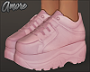 $ Pink Platform Sneakers