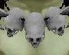 3 Skull necklace