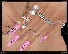 Pink Cross Nails