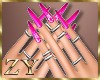 ZY: Hot Pink Nails