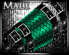 *C Teal.Belted.Cuff.Lft