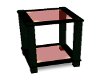 Red & Black End Table