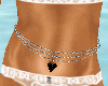[m58]Belly chain heart/b