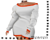 White/Orange Sweater Dre