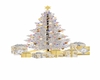 gold christmas tree