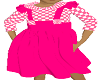 girls overall dress pink