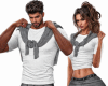 GRAY COUPLE SWEATER (M)