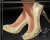 Shimmering Gold Pumps