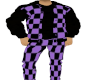 purple checker jacket