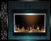 CE Teal Fire Place