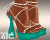 Taiza Heels Teal