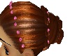 copper rose bead hair