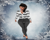 Grey Winter Stripes