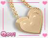 Tan Heart Handbag