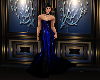 Long Blue Starlit Gown