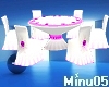lilawedding table/chairs