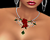Elegant Rose Necklace